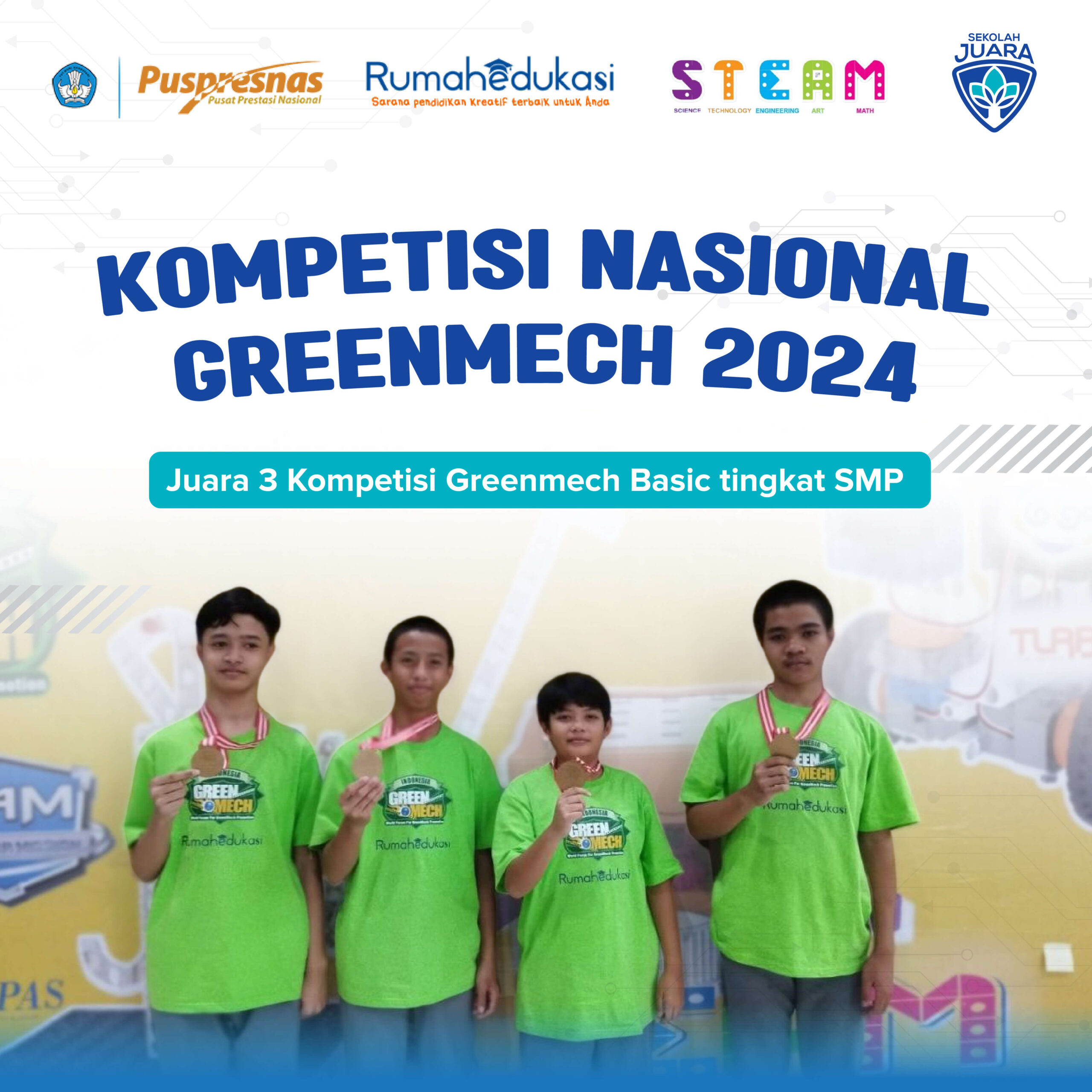 3rd Place Winner in the National Greenmech Competition Basic Category…